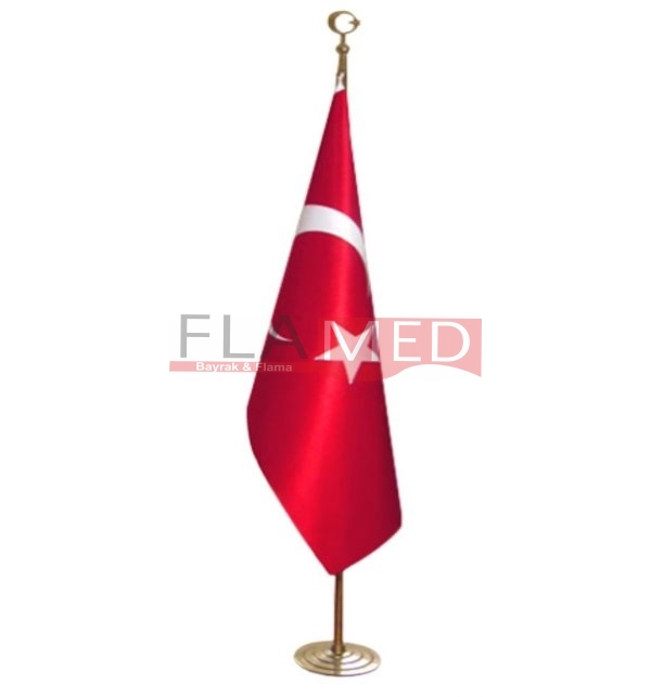 Türk Makam Bayrağı Takımı (Pirinç)